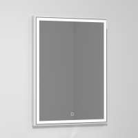 Зеркало Лайт 60*80 см Белое с подсветкой Led