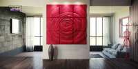 Панель Artpole 3D гипс панно Rose 1800x1800 мм 