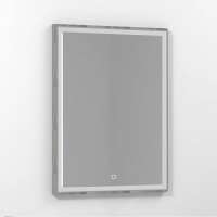 Зеркало Лайт 60*80 см Лиственница структурная контрастно-серая арт. 64202 с подсветкой Led